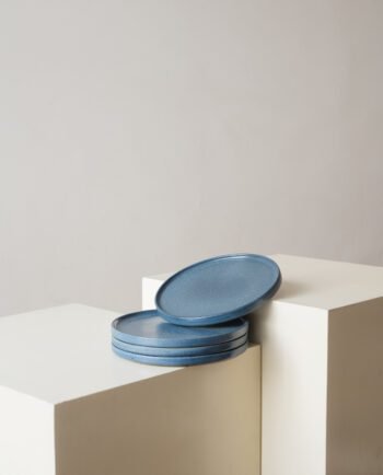 Set de 4 Platos Planos Con Borde 21 Ø