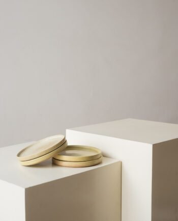 Set de 4 Platos Planos Con Borde 16 Ø