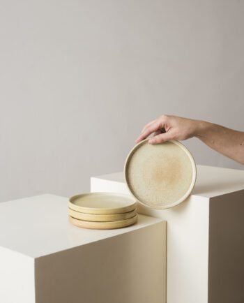 Set de 4 Platos Planos Con Borde 16 Ø